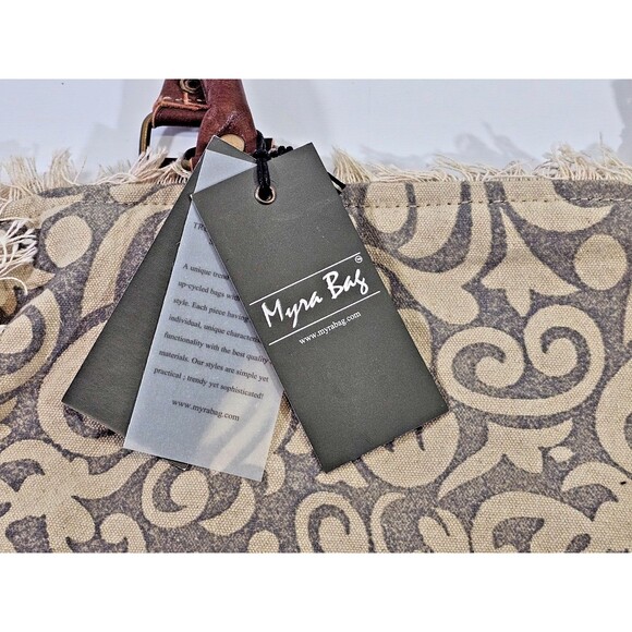 MW Myra Bags Leaf Print Small Shoulder Bag Handbag Purse Shoulderbag S-1151 NEW - Picture 4 of 8